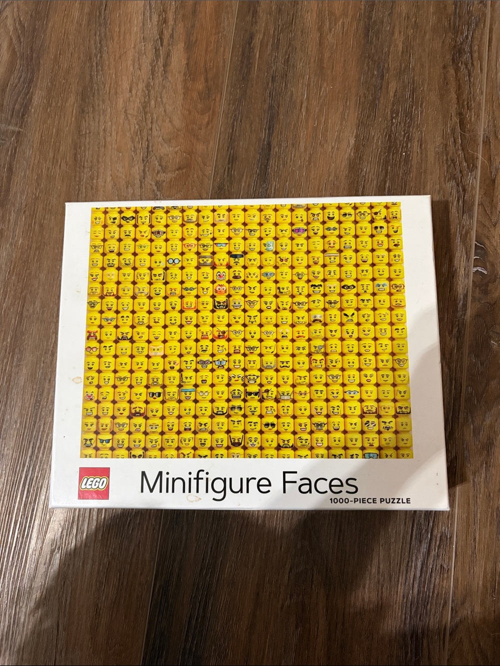 Lego Minifigure Faces Puzzle - Bright Yellow Grid